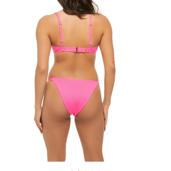 MAX SWIM X EVERYTHING BUT WATER Parker Textured Tab Side Hipster Bikini Bottom - Picture 2 of 5